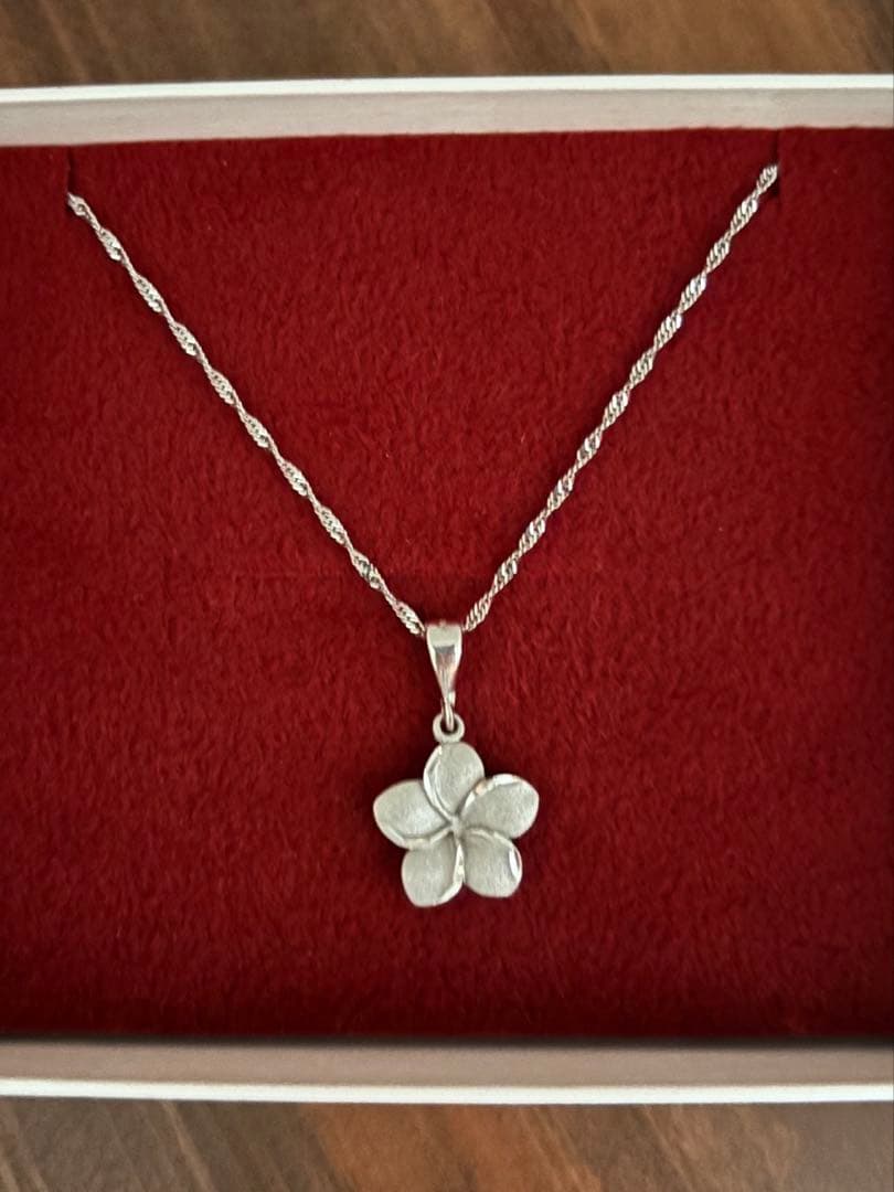 14K ハワイアンジュエリー プルメリア◯ネックレス