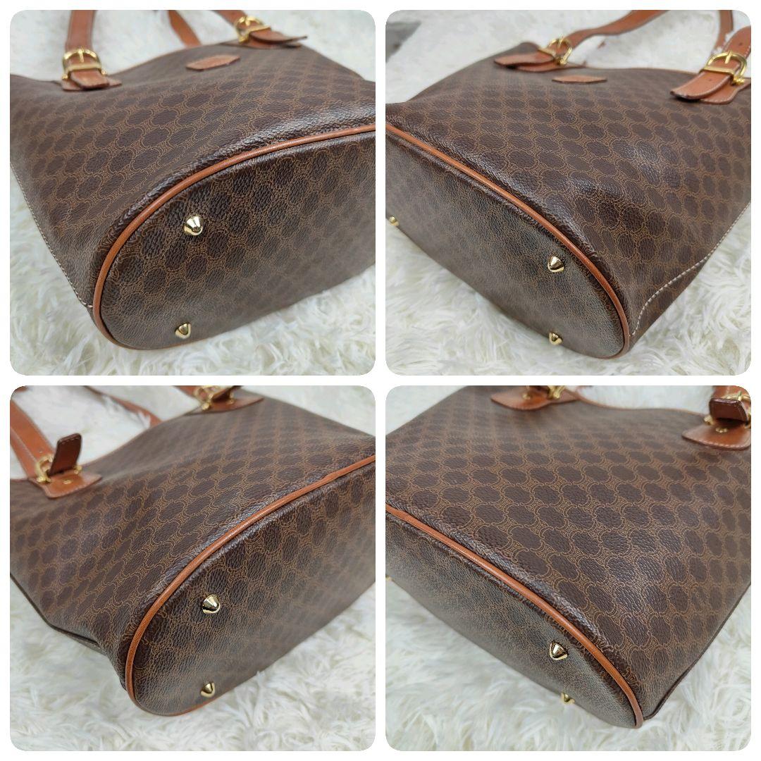 本日限定価格　セリーヌ　トートバッグ　マカダム　トリオンフ　型押し　バケツ型