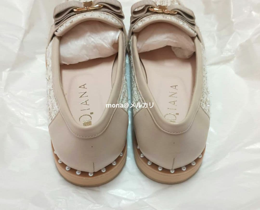 【新品】期間限定出品　ダイアナ　ツイードローファー 23.5cm