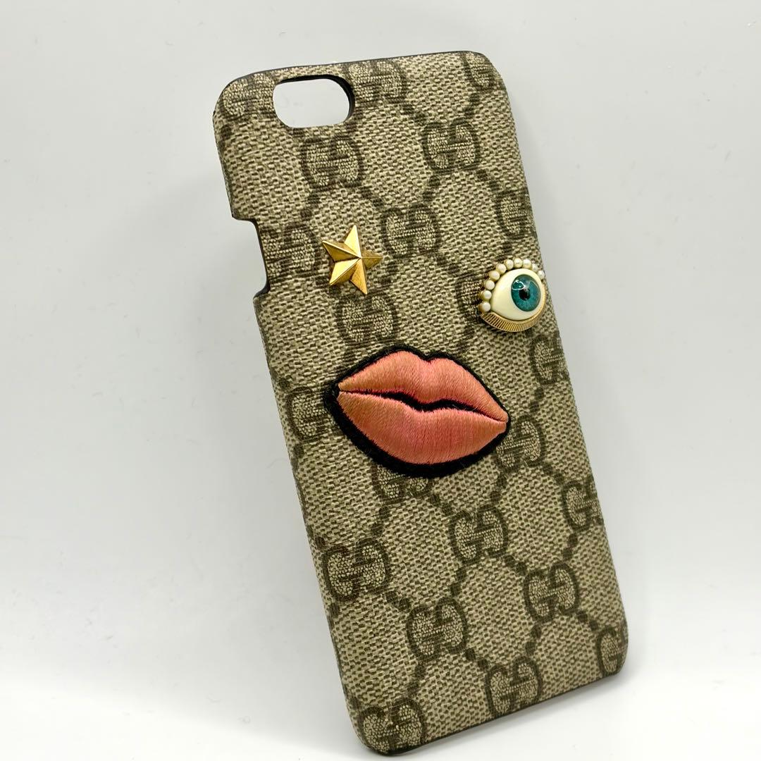 【正規品】グッチ GUCCI GGスプリーム スマホケース アイモチーフ 保管箱