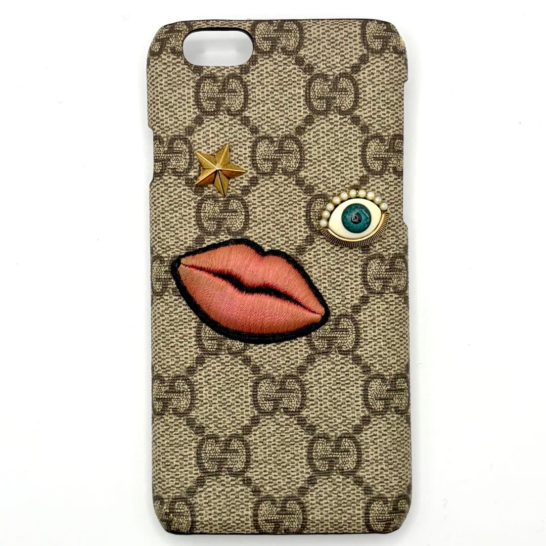 【正規品】グッチ GUCCI GGスプリーム スマホケース アイモチーフ 保管箱