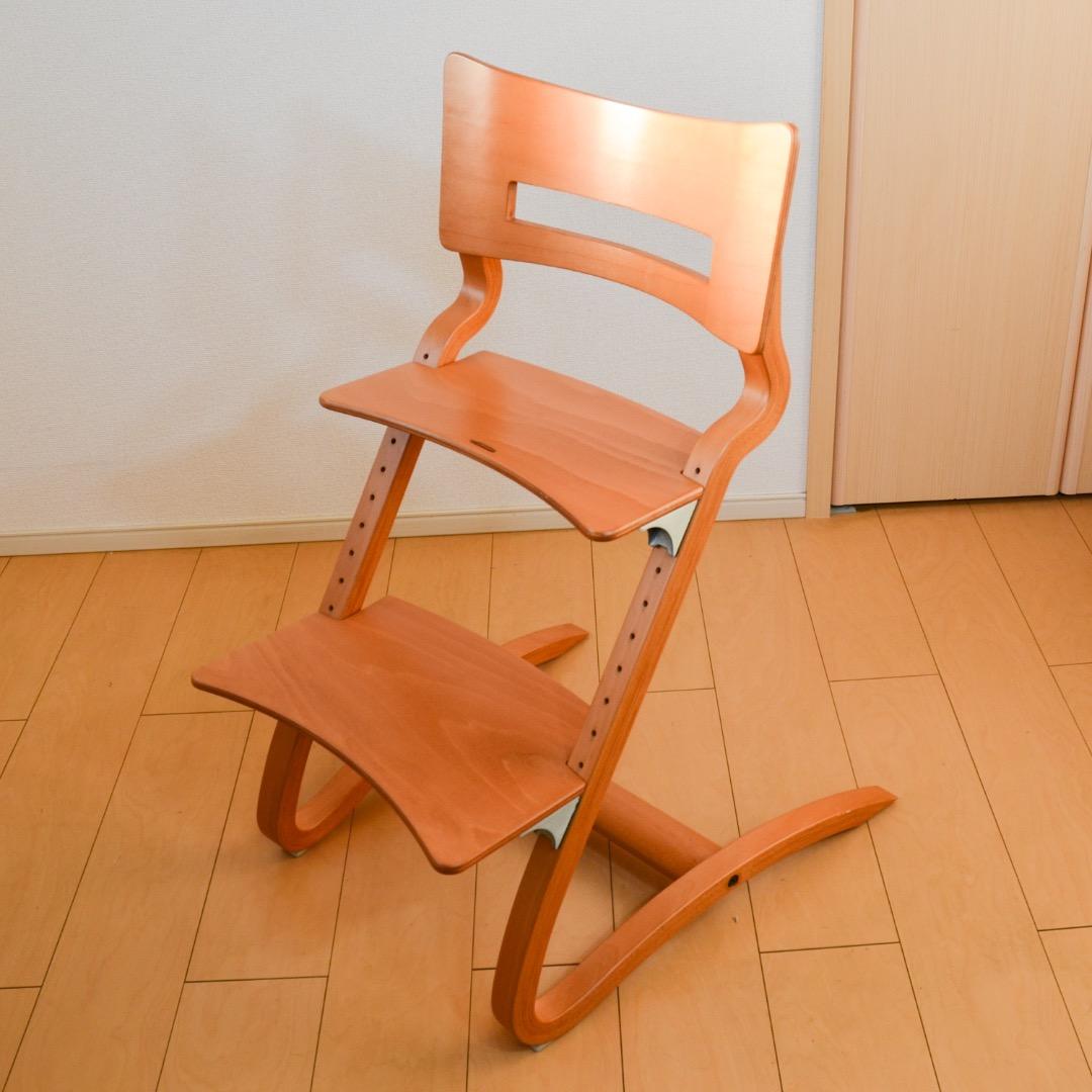 【美品】Leander リエンダー ハイチェア　木製 キッズチェア（正規品）