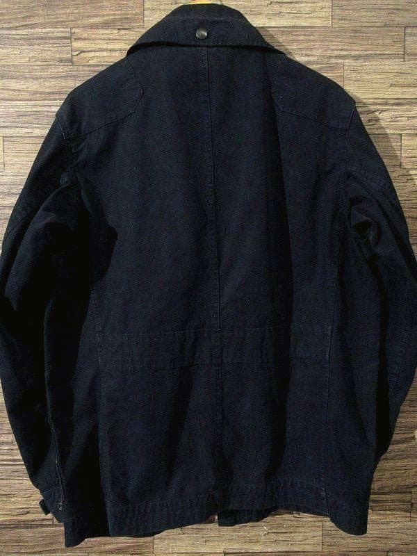 90s ポロ ラルフローレン マルチポケット モーターサイクル ジャケット 紺