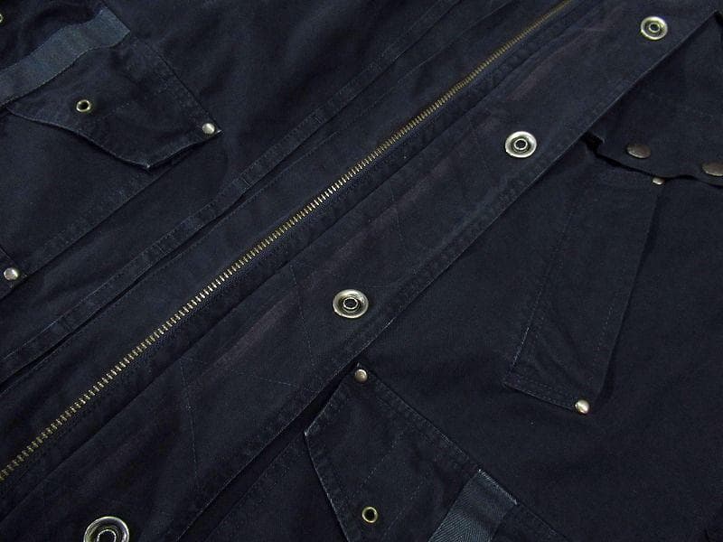 90s ポロ ラルフローレン マルチポケット モーターサイクル ジャケット 紺