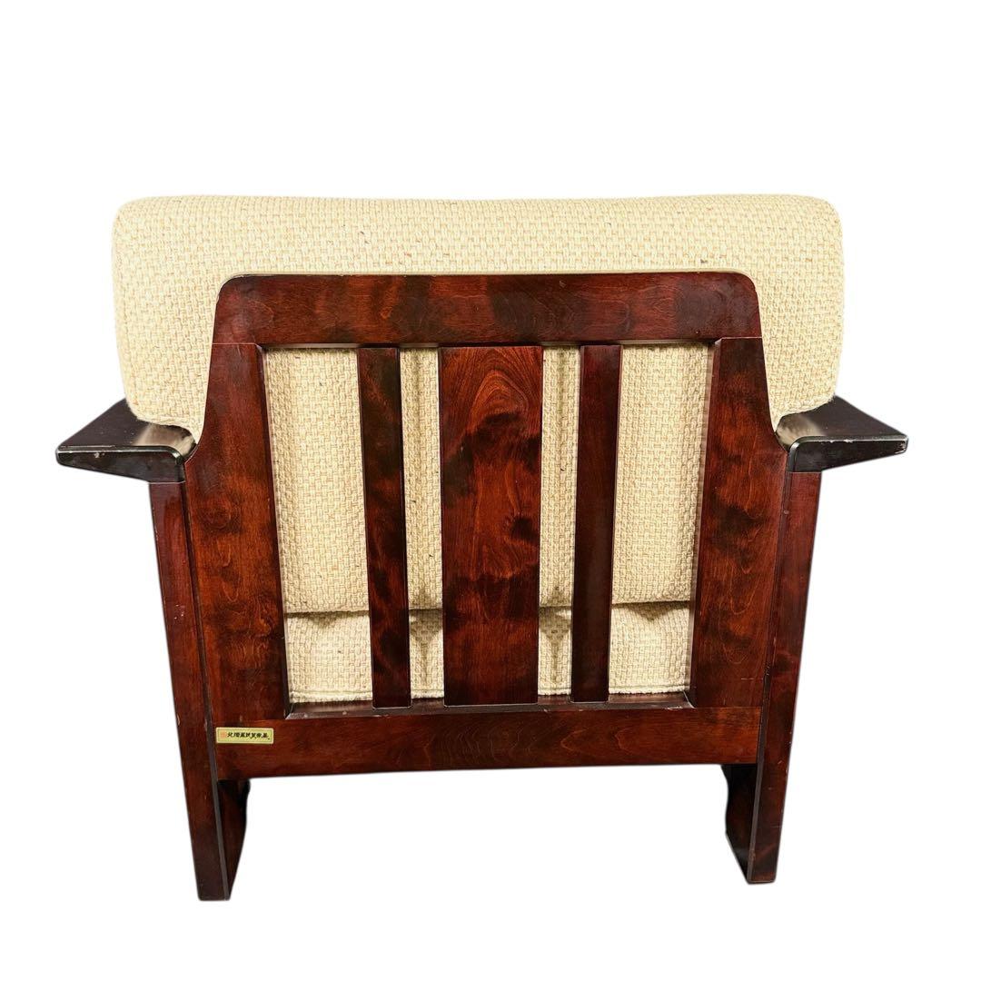 HR735 北海道民芸家具　シングルソファ　1人掛けソファ