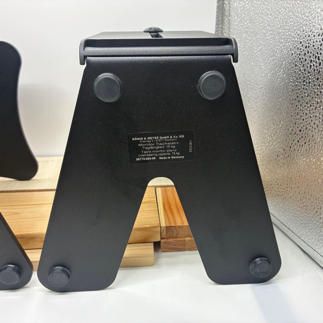 K&M 26772 スピーカースタンド セットPC ペア デスクトップ型