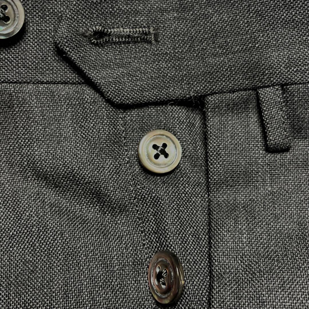 【美品】NEATスラックス 2タックワイド サマーウール｜Md.Gray