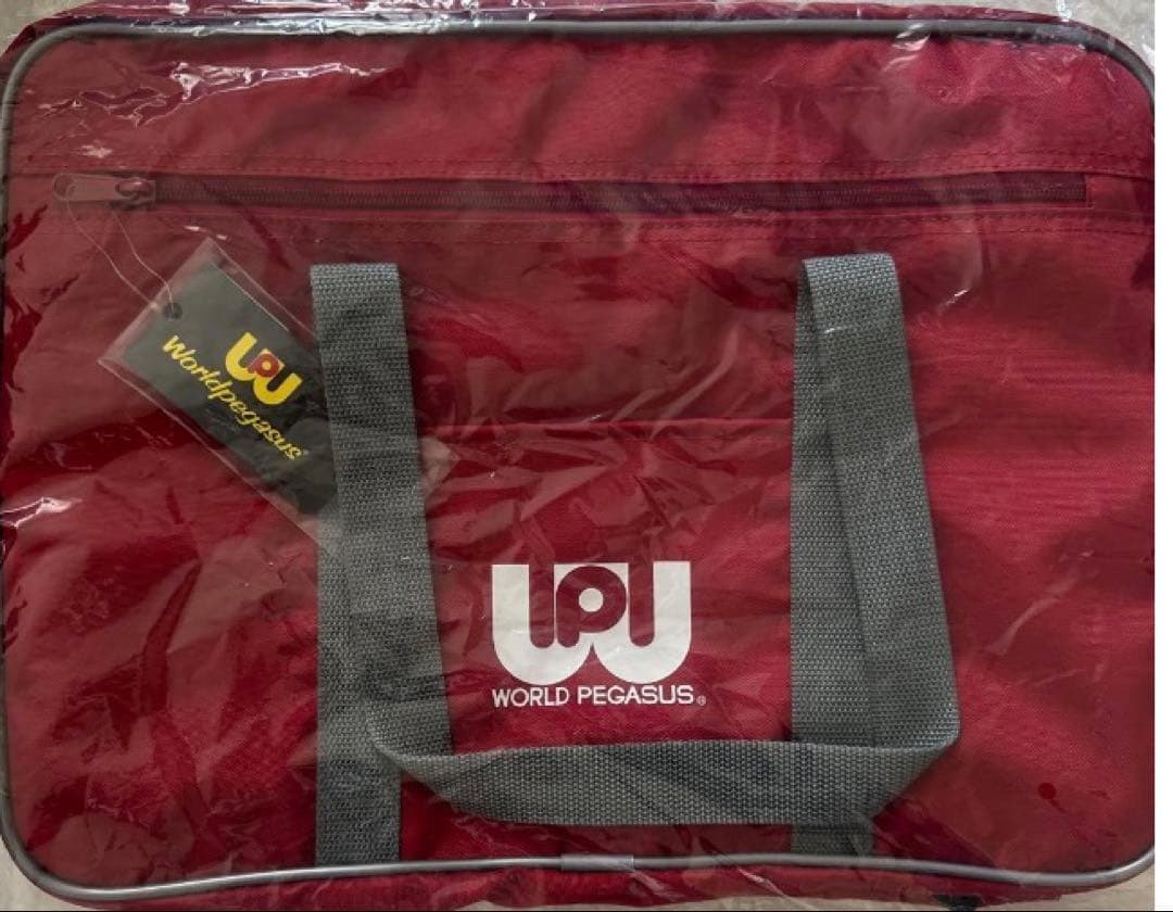 ワールドペガサス　スクールバッグ　ワッぺ　スクバ　赤 旧型