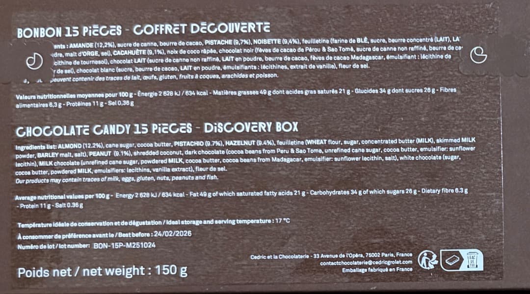 Cedric Grolet ボンボン ミックス 15個