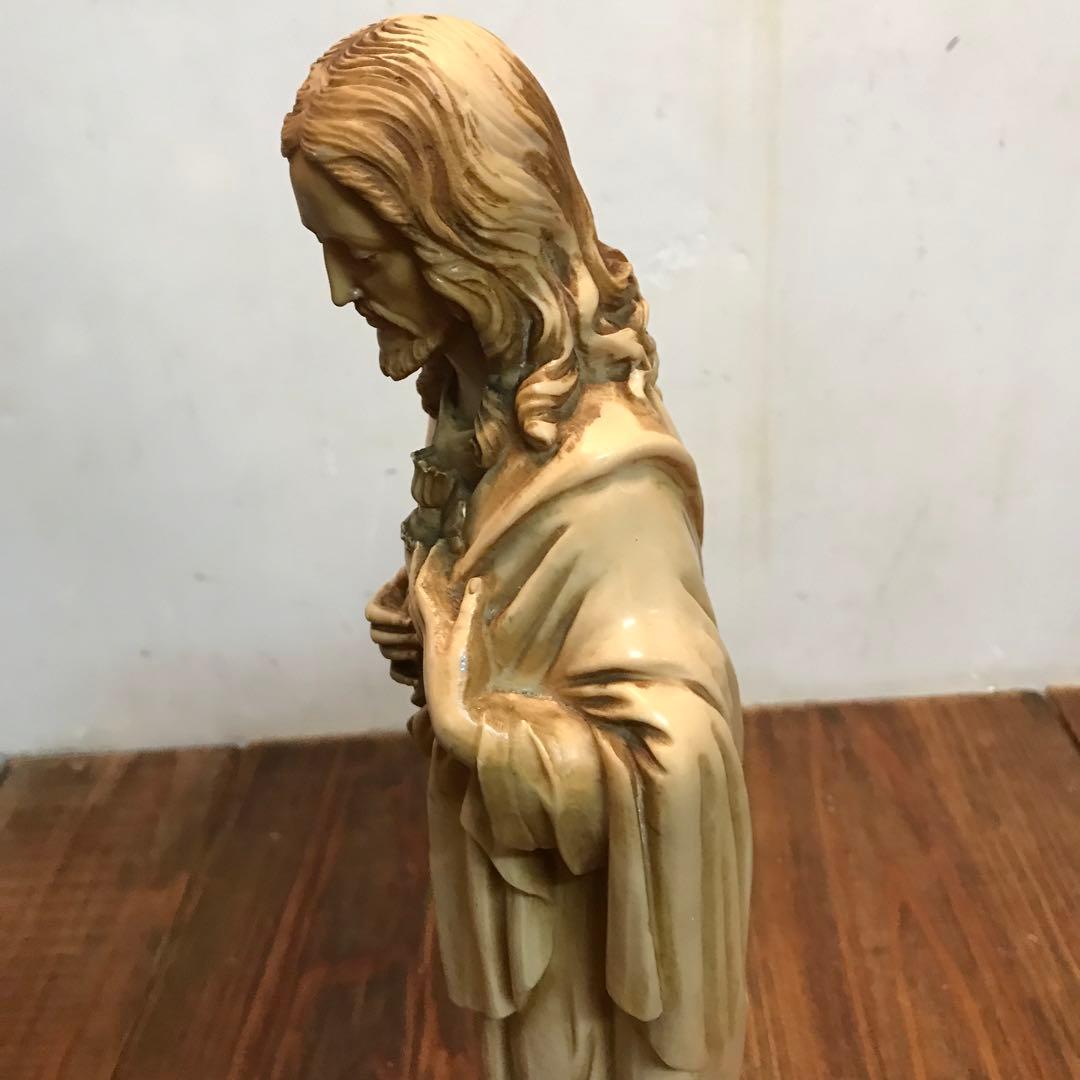 美品　ヴィンテージ　イエスキリスト像　立像　置物　オブジェ　像