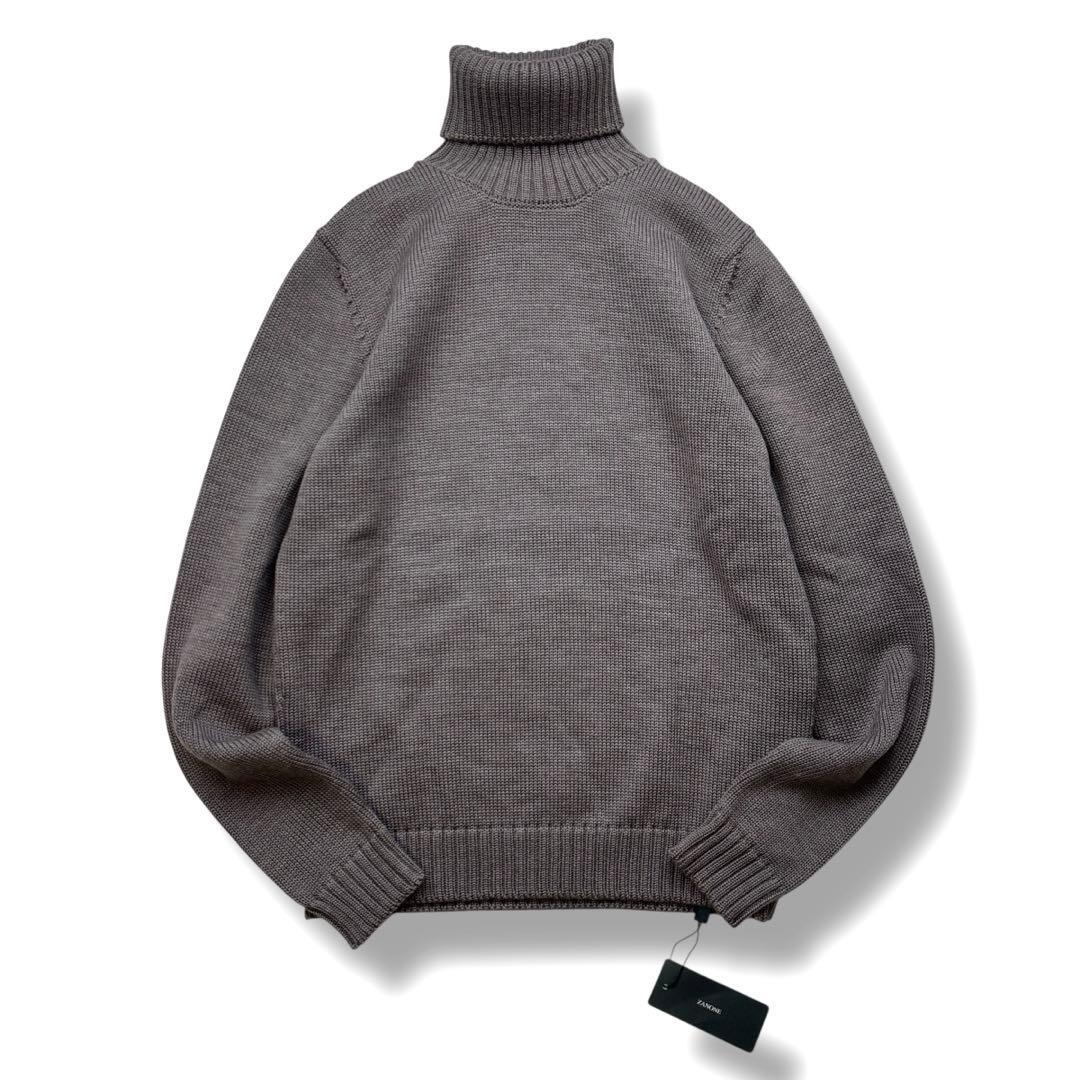 未使用級 タグ付き ザノーネ タートルネック ニット セーターミドルゲージ 44