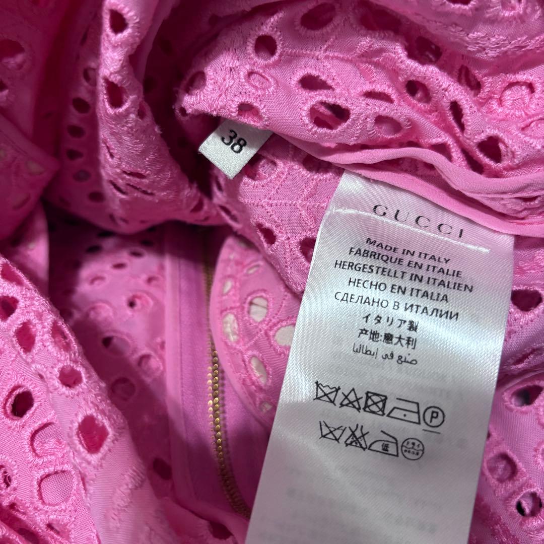 GUCCI 花柄刺繍　ミニワンピース　グッチ