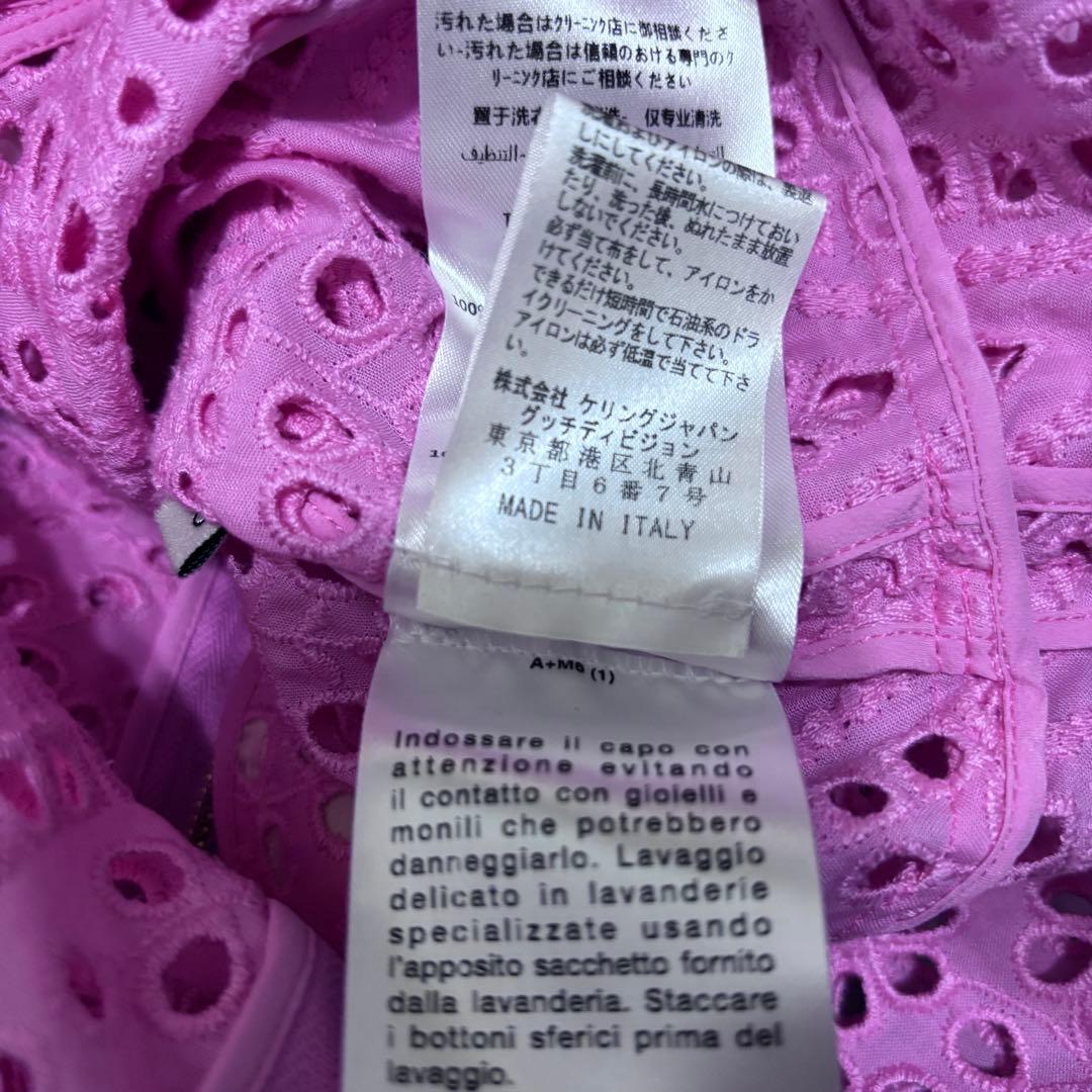 GUCCI 花柄刺繍　ミニワンピース　グッチ