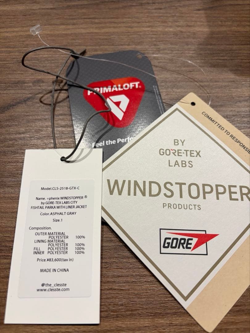 CLESSTE +phenix FISHTAIL PARKA サイズ1