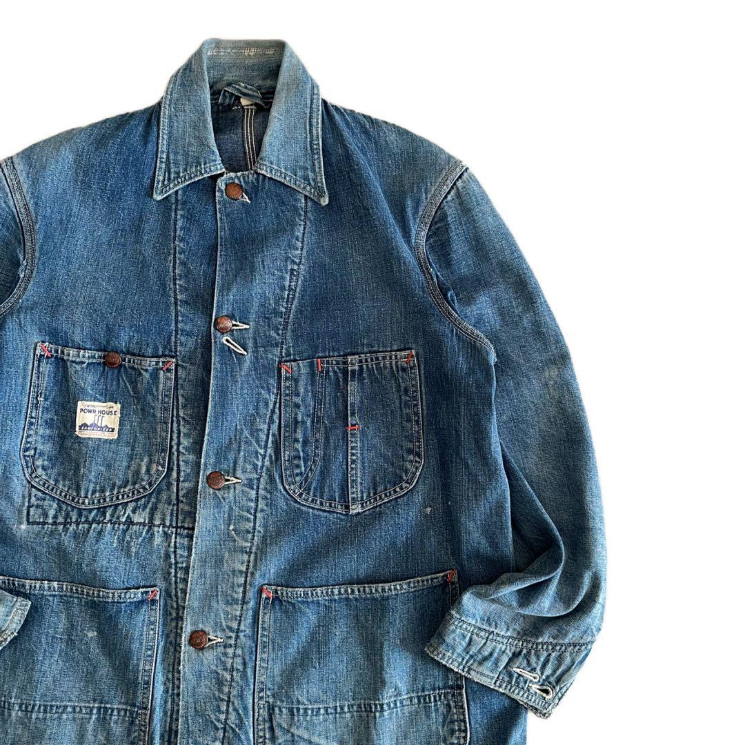 40s/50s/Powr House/36/カバーオール/WWⅡ/大戦/4ボタン