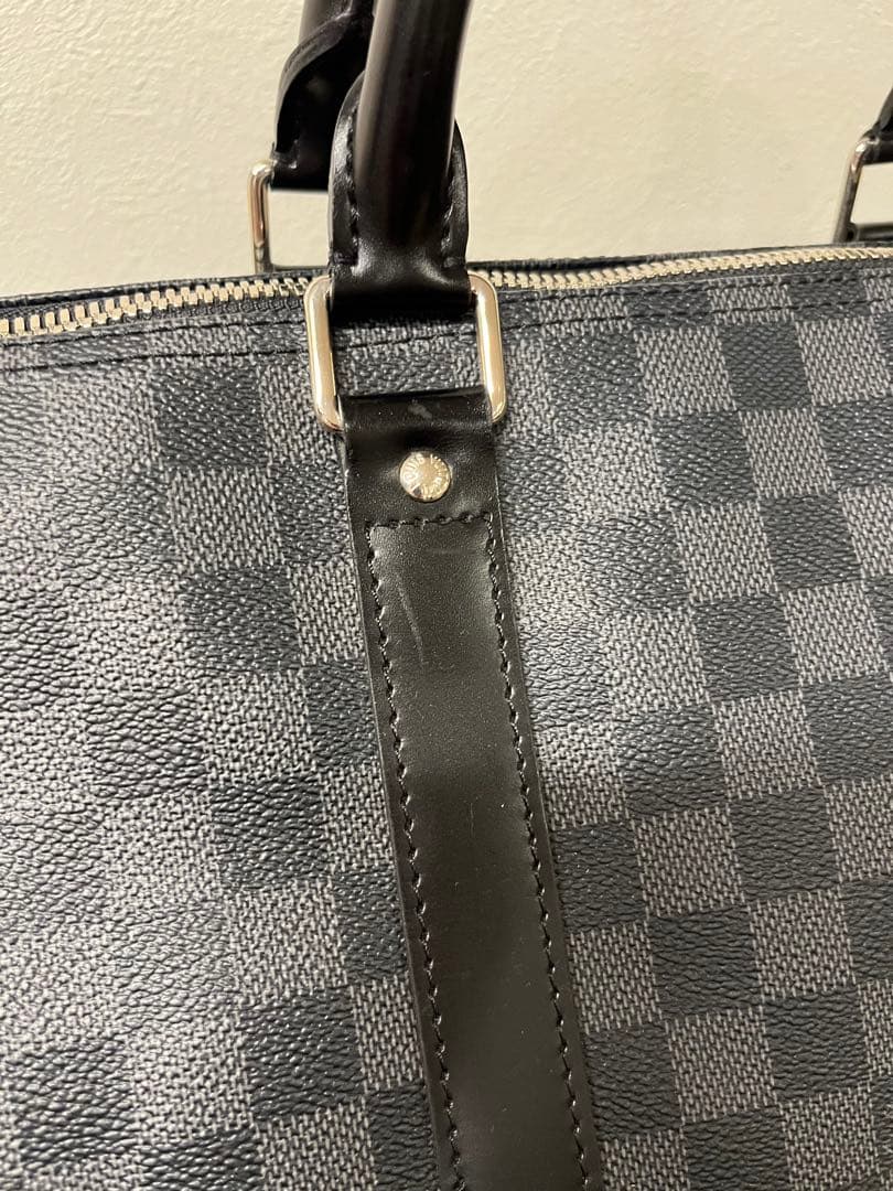 値下美品ダミエグラフィットキーポルバンドリエール55