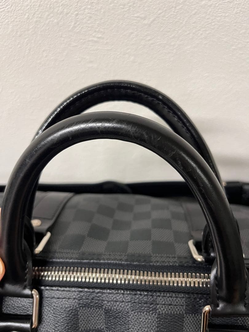 値下美品ダミエグラフィットキーポルバンドリエール55