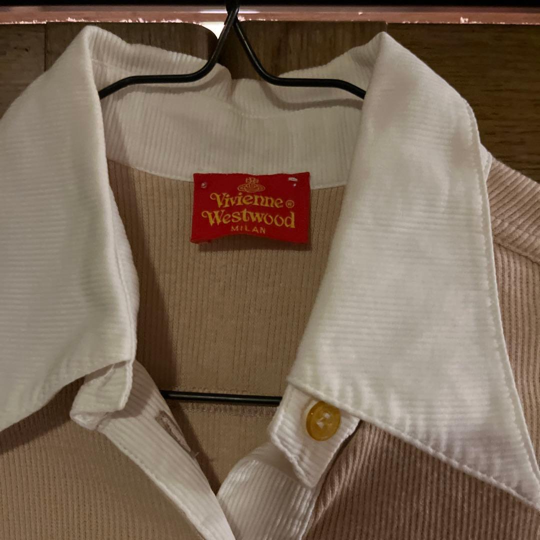 Vivienne Westwood ノースリーブポロシャツ ベージュ