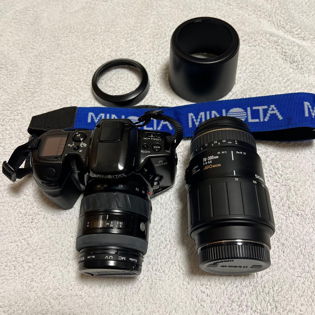 MINOLTA α-303si フィルムカメラ　SIGMAズームレンズ　セット