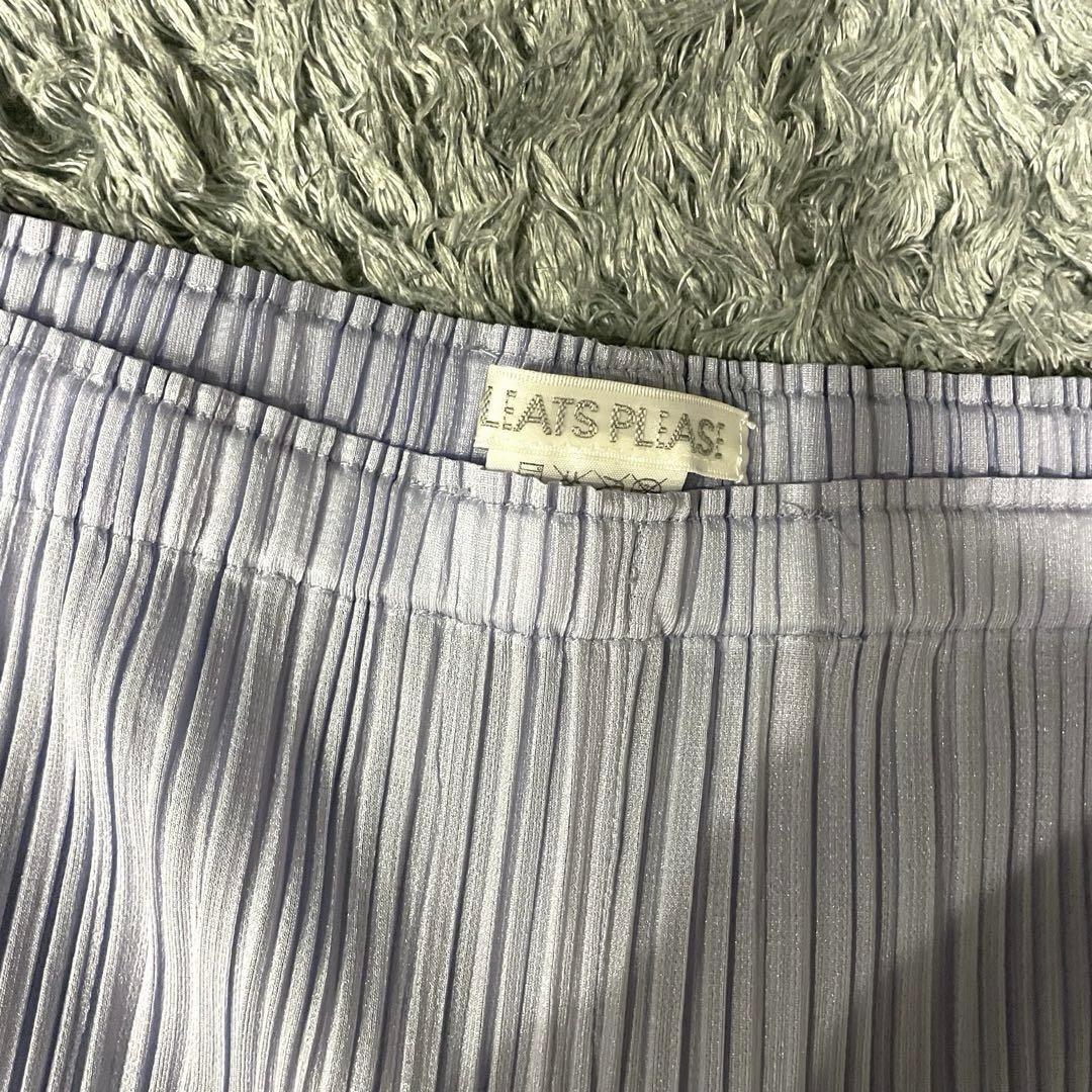 【美品】プリーツプリーズ プリーツ パンツ パープル 薄紫 イッセイミヤケ