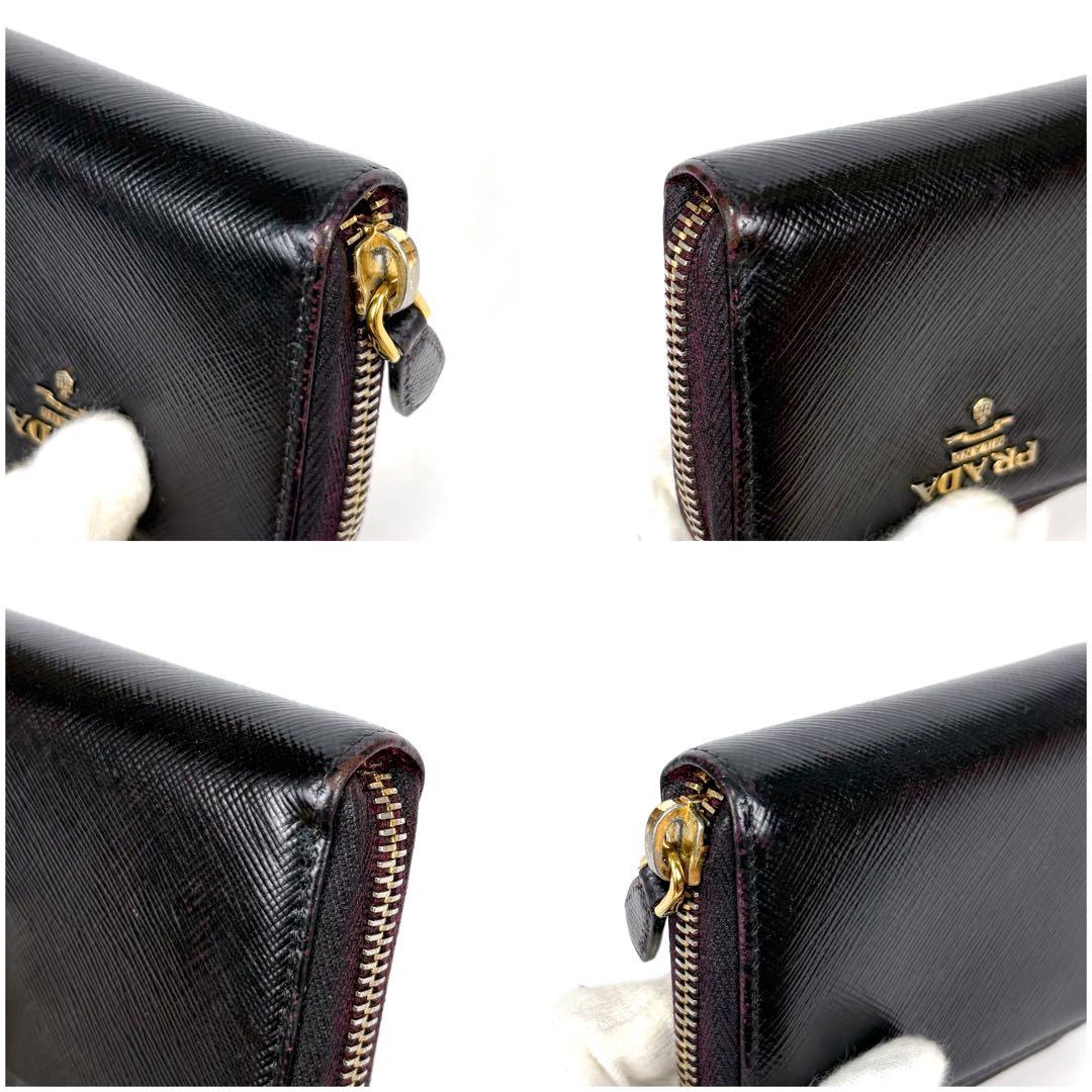 PRADA プラダ　ラウンドジッピー　ケース　ブラック　黒