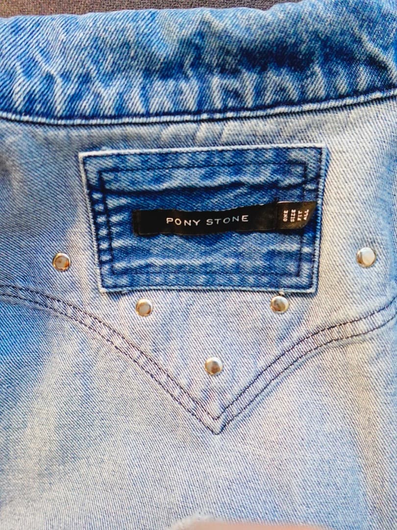 PONY STONE デニムジャケット　ハート