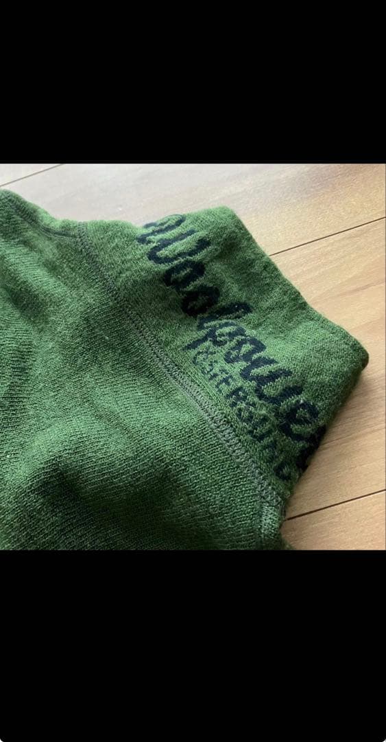 Woolpowerウールパワー ハーフジップニットセーター緑◆メンズS