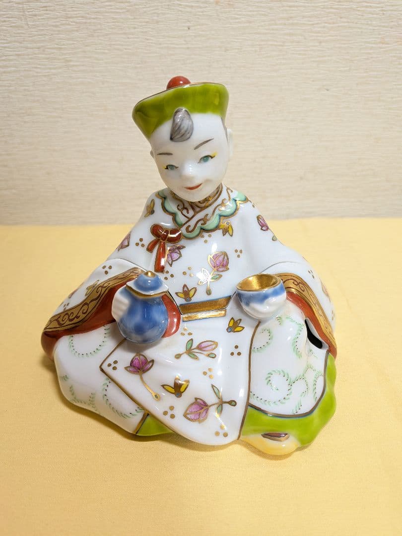 田川啓二　畑萬陶苑　鍋島焼　香炉　La poupee chinoise