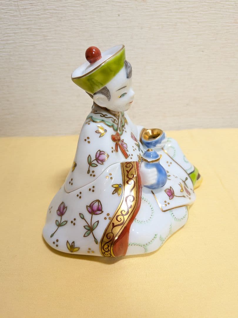 田川啓二　畑萬陶苑　鍋島焼　香炉　La poupee chinoise