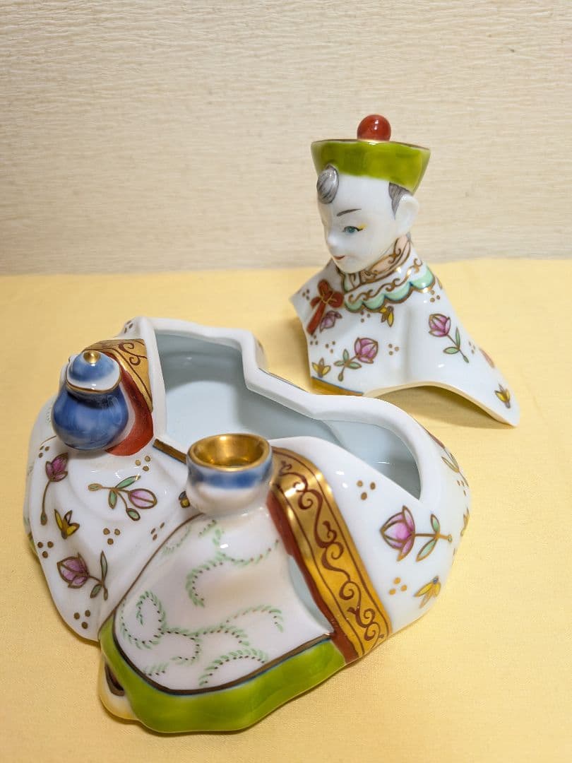 田川啓二　畑萬陶苑　鍋島焼　香炉　La poupee chinoise