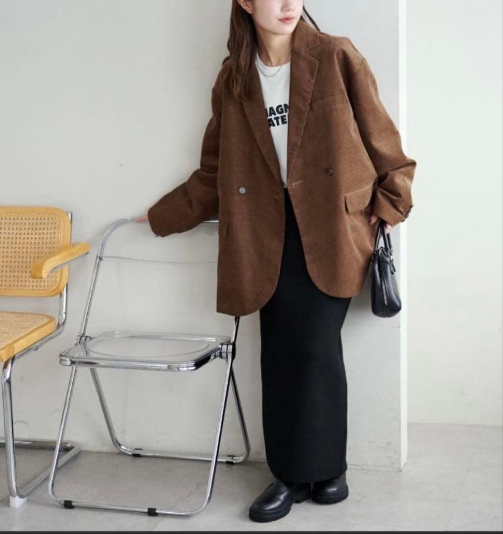 ディスコート★コーデュロイWブレストジャケット