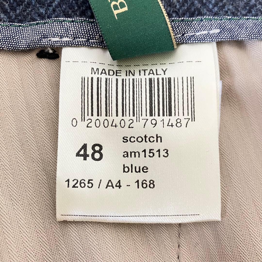 BERWICHベルウィッチ・scotchスコッチ・ブルーグレー・ヘリンボーン48