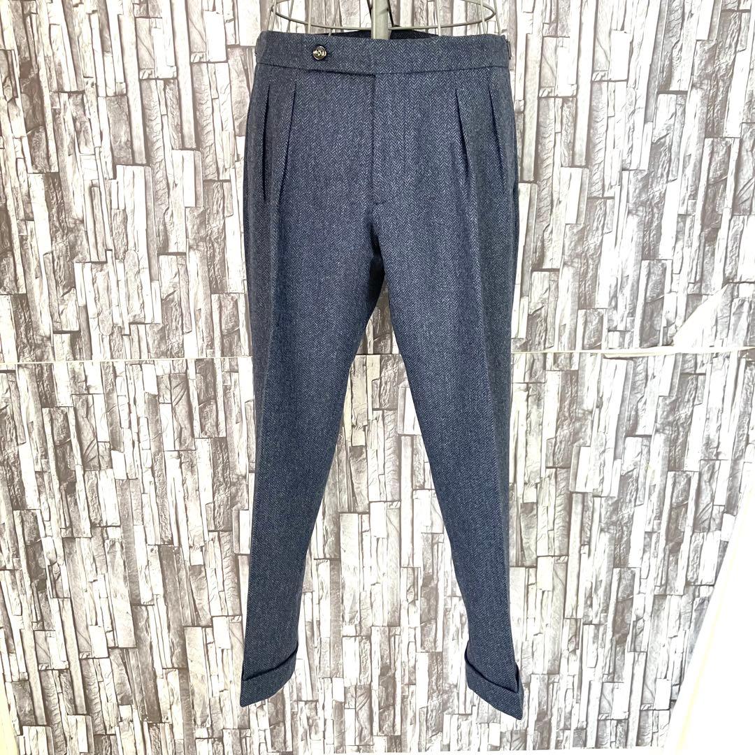 BERWICHベルウィッチ・scotchスコッチ・ブルーグレー・ヘリンボーン48