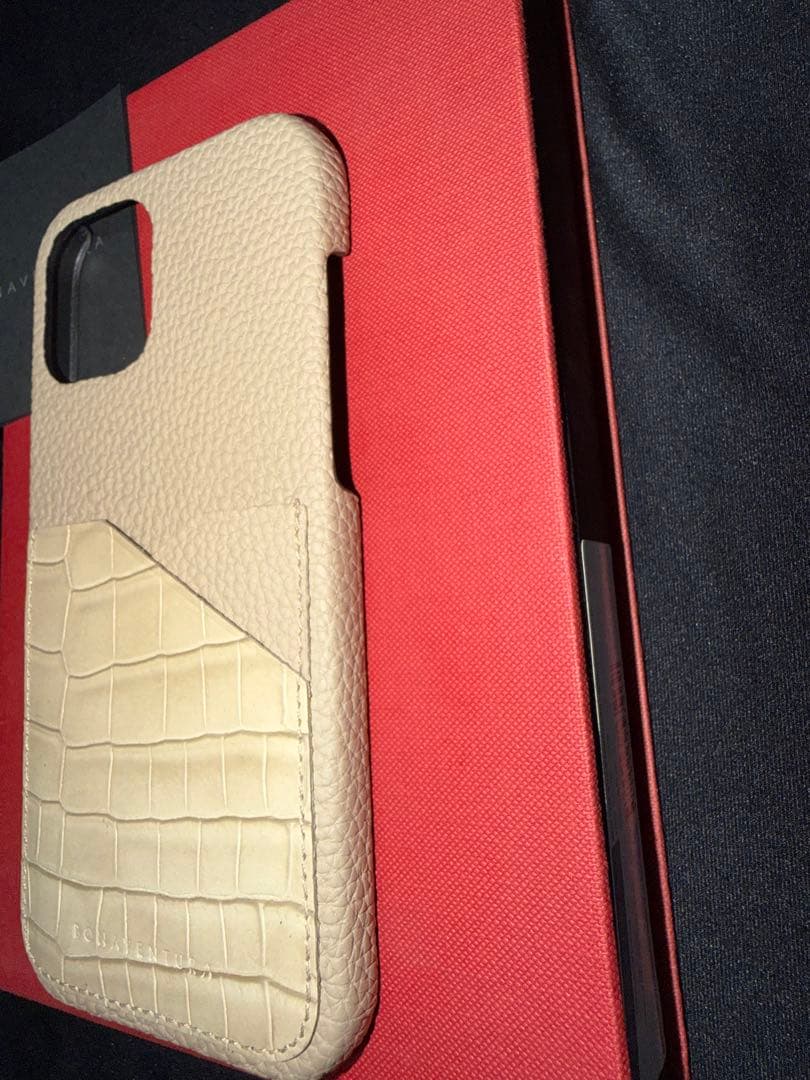 BONAVENTURA iPhone12 ProMax エンボスクロコレザー