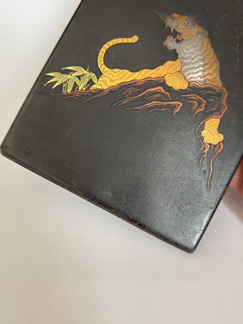 象嵌シガレットケース　明治期　里帰り品