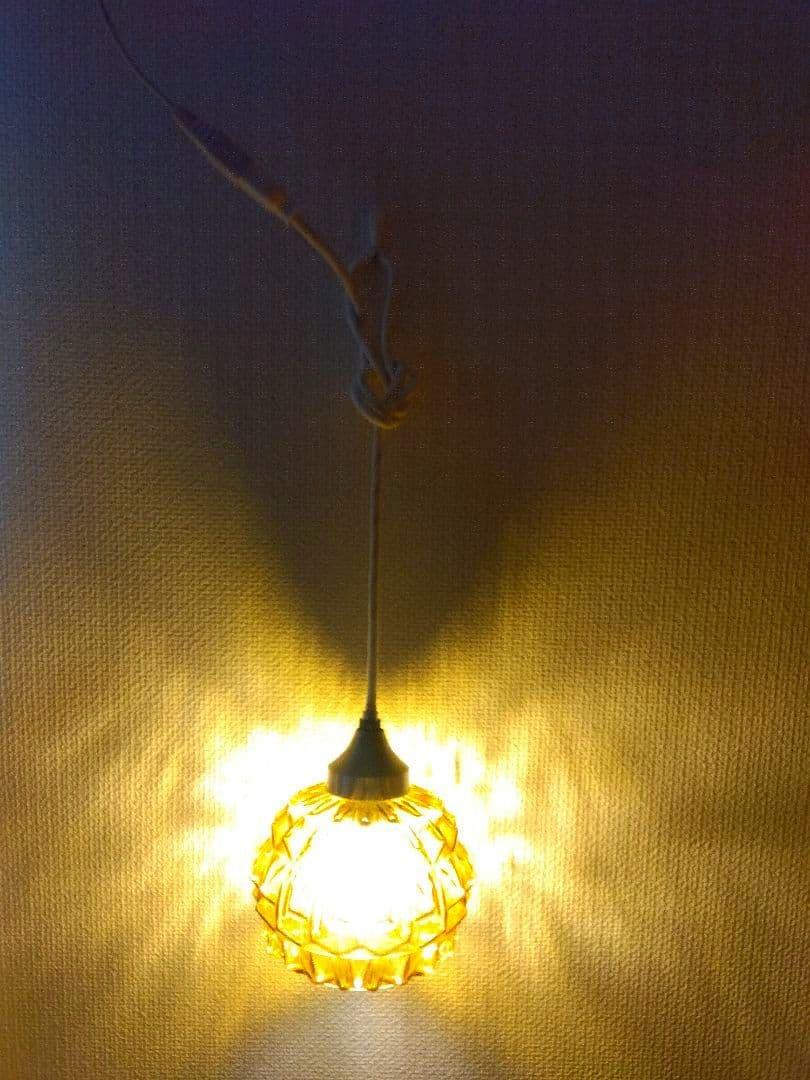 アンバーガラス製　 ペンダントライト