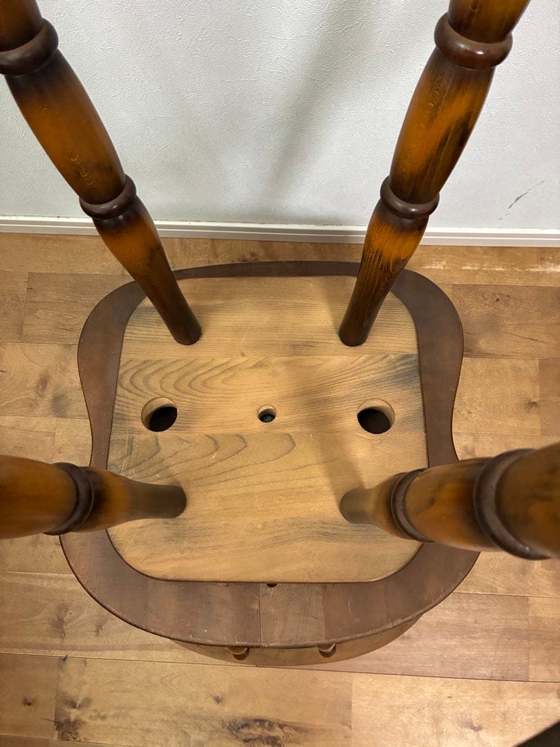 飛騨産業　キツツキマーク ハイチェア　カウンターチェア 回転椅子③