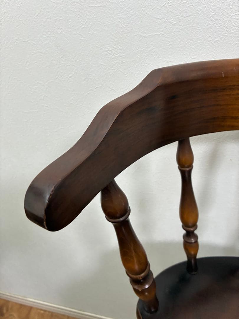 飛騨産業　キツツキマーク ハイチェア　カウンターチェア 回転椅子③