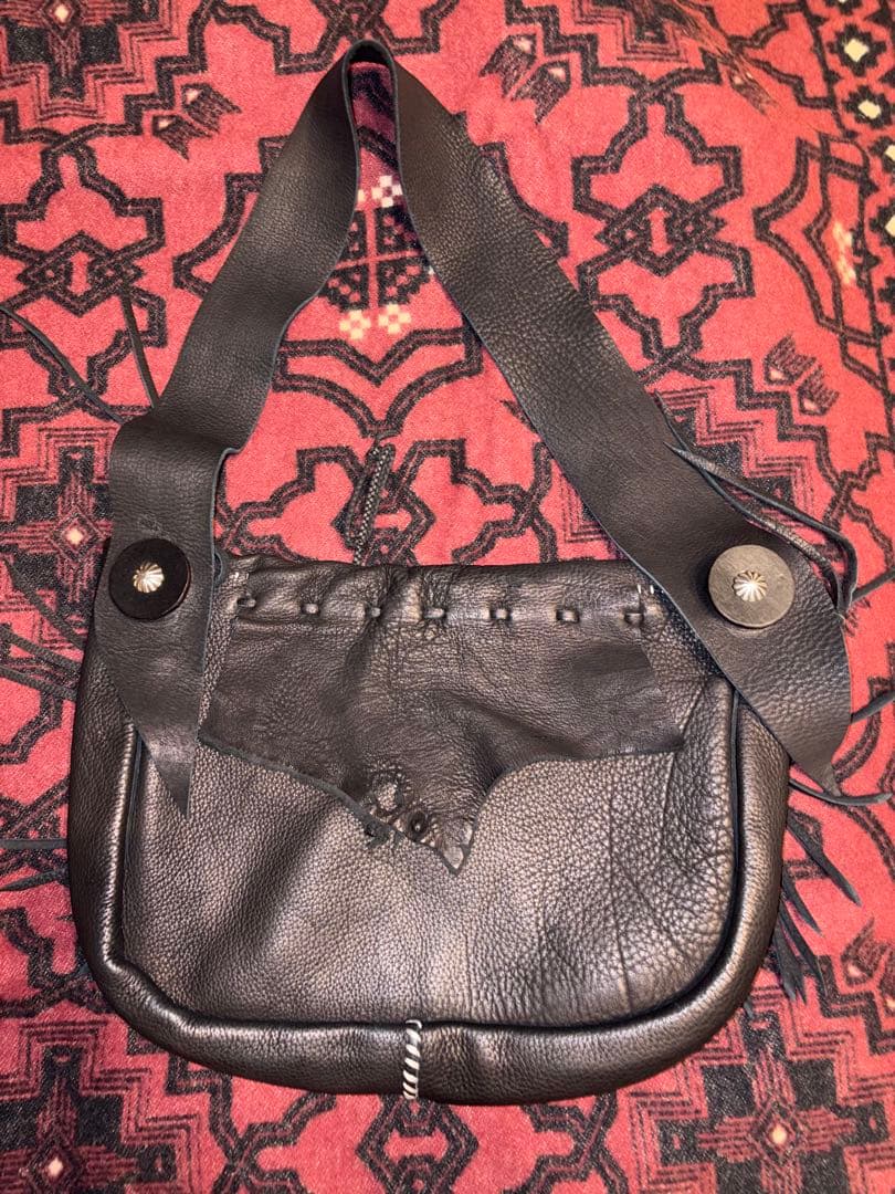 larry smith FRINGE BAG largeディアスキン　カスタム