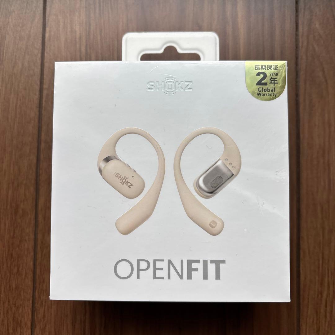 SHOKZ OPENFIT ワイヤレスイヤホン ベージュ