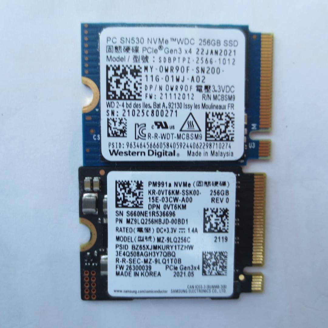 M.2 2230 NVMe SSD 256GB 4枚セット