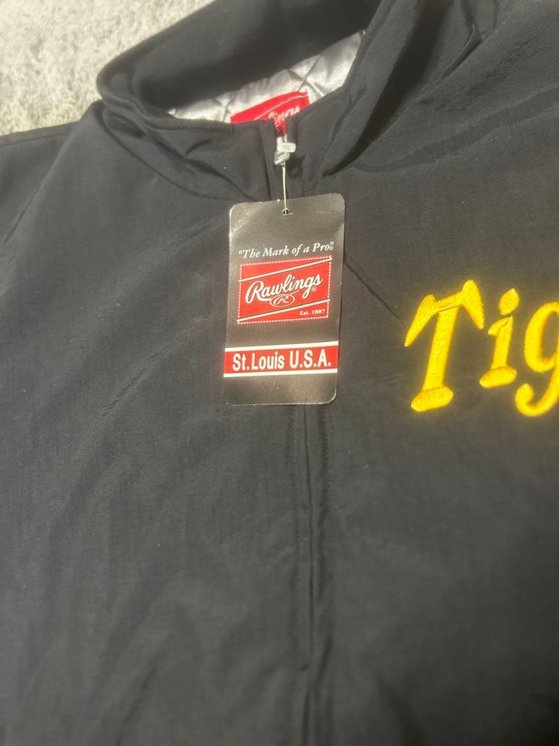 【タグ付き】阪神タイガース スカジャン Lサイズ 刺繍ロゴ Rawlings製