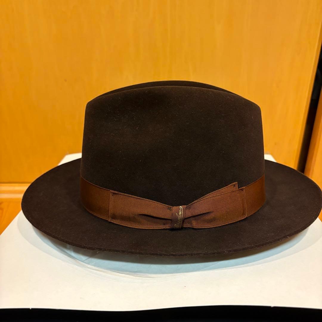 ボルサリーノ　フェルトハット ダークブラウン