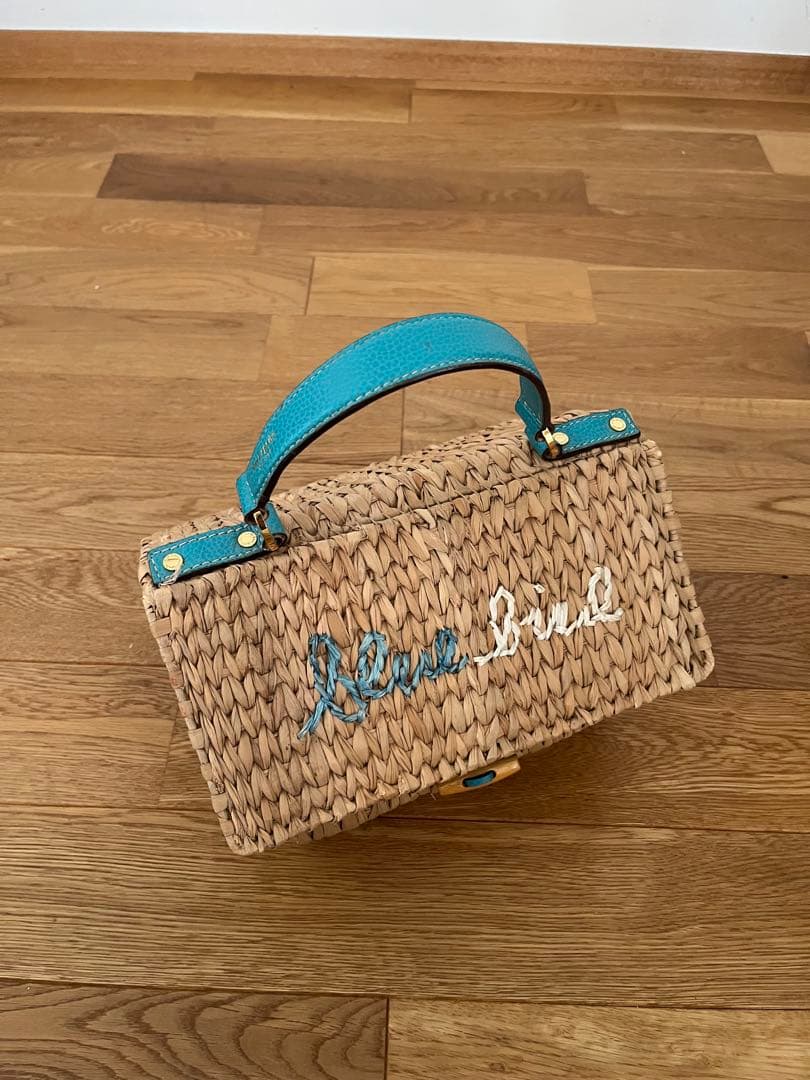 ケイトスペード Kate spade /blue bird お家型バッグ