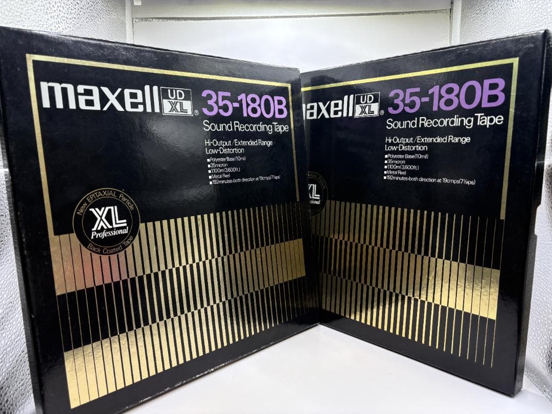 maxell UD XL 35-180B メタル オープンリールテープ 2本
