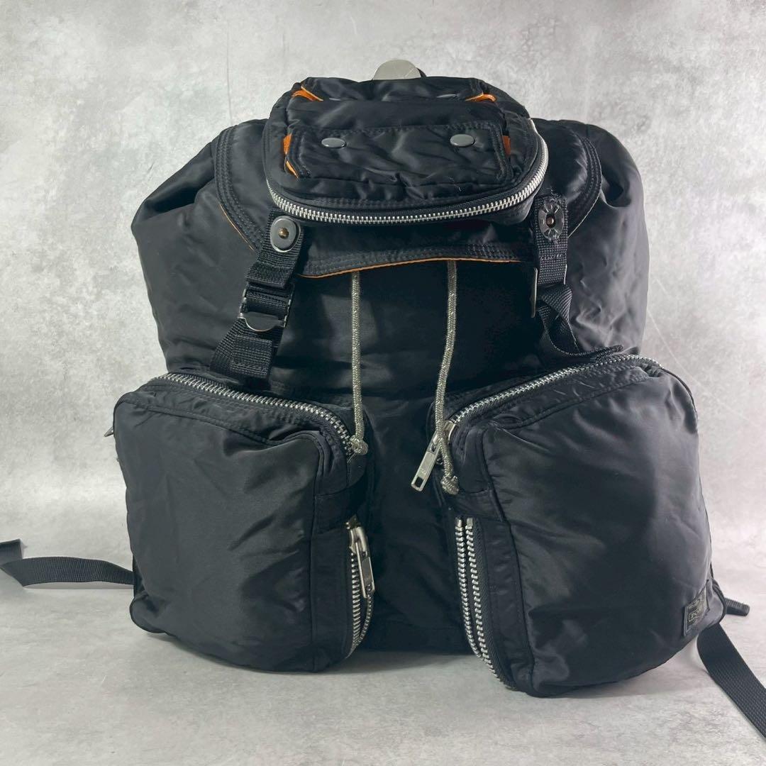 極美品✨PORTER 吉田カバン タンカー リュックサック 黒 大容量 ポケット
