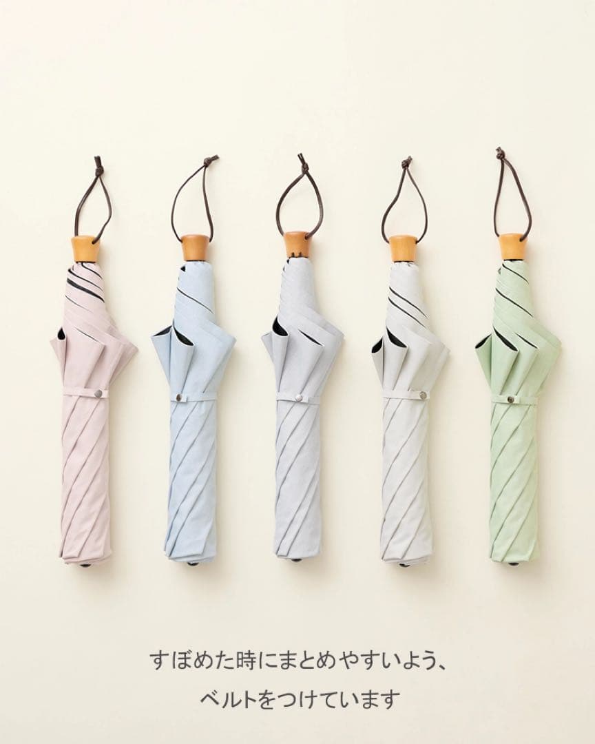 【新品未使用】３段折 / moku(ブルー)