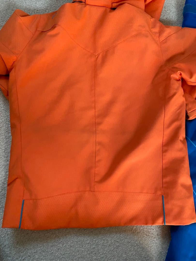 ⭐︎値下げ⭐︎子ども用スキーウェアセット（オレンジ・青）150cm