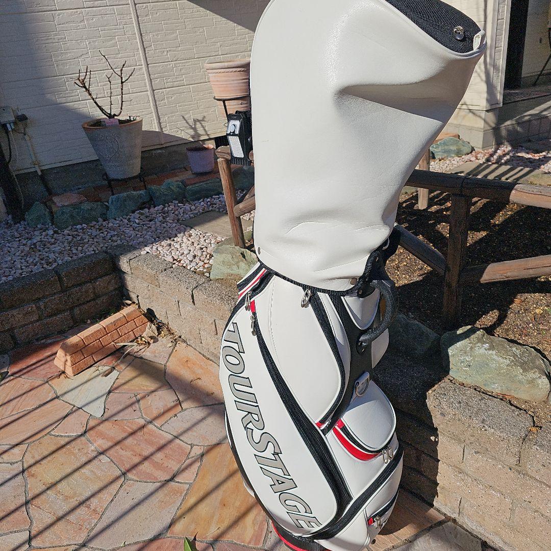 TOURSTAGE キャディバッグ ホワイト