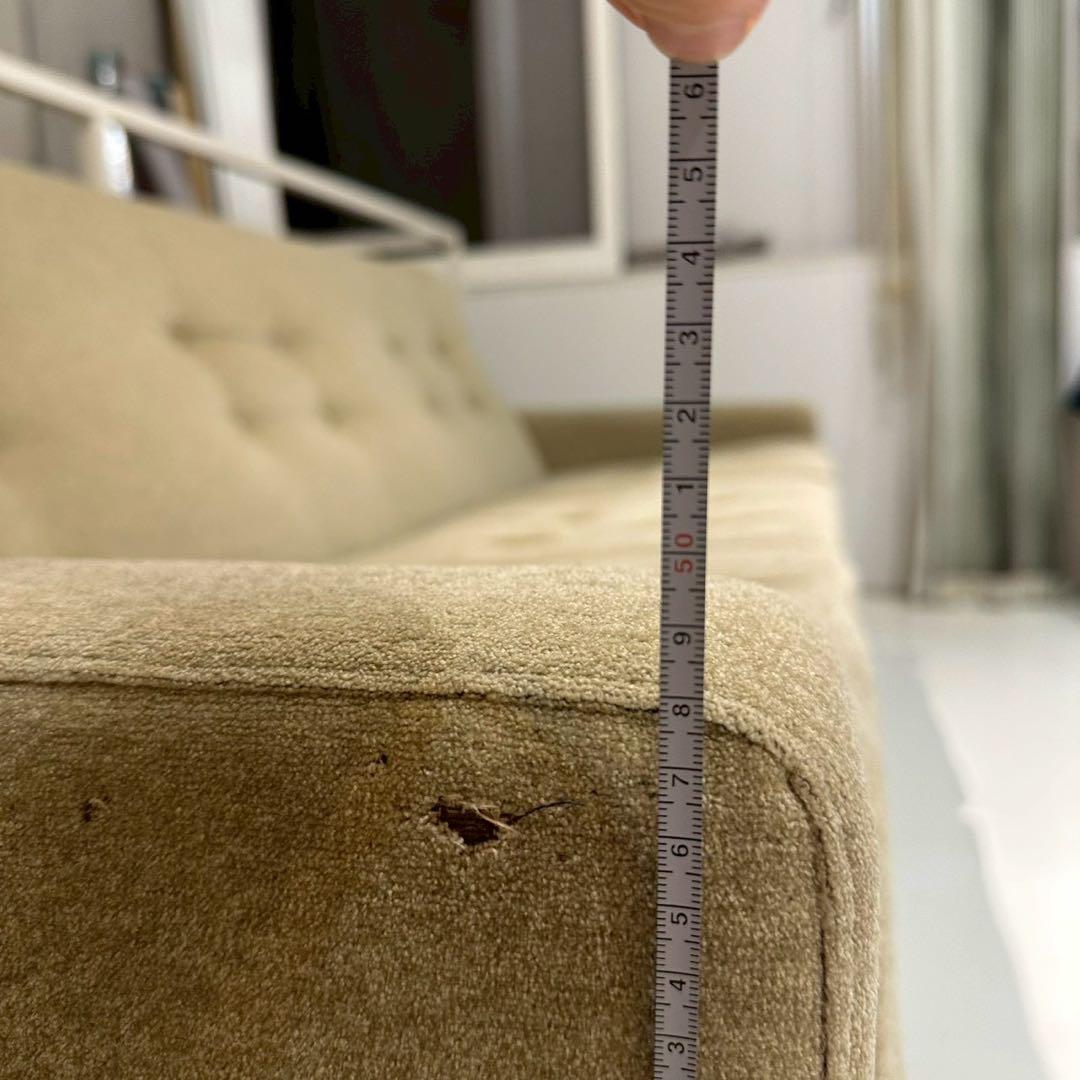 【たろう様限定】ヴィンテージソファ ベージュ 3人掛け